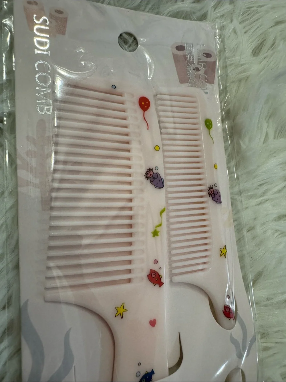 Children's Pink Whale Comb Set - Gentle Detangling for Little Ones
